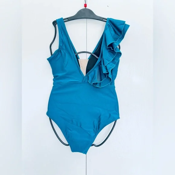‼️Final price Spain dancer 💃 style ruffle shoulder one piece swimsuit